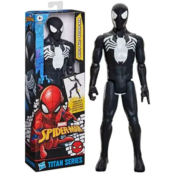 Marvel Titan Hero Series Black Suit Spider-Man Action Figure