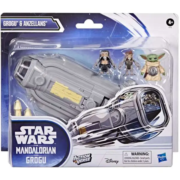 Star Wars The Mandalorian & Grogu Actionverse Grogu & Anzellans Action Figure