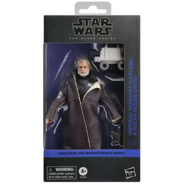 Star Wars The Mandalorian & Grogu Black Series Imperial Remnant Warlord & Polar Mouse Droid Action Figure