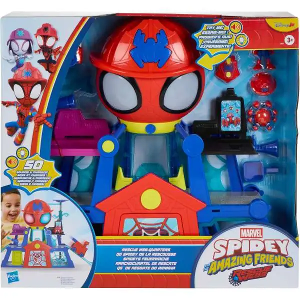 Marvel Spidey & His Amazing Friends Rescue Webs Rescue Web-Quarters Playset
