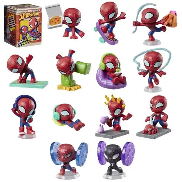 Marvel Spider-Man Thwip Life Mini Figure Mystery Pack [1 RANDOM Figure]