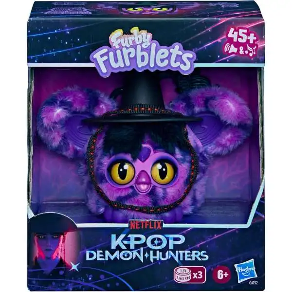 Furby K-Pop Demon Hunters Furblets Saja Boy Interactive Figure