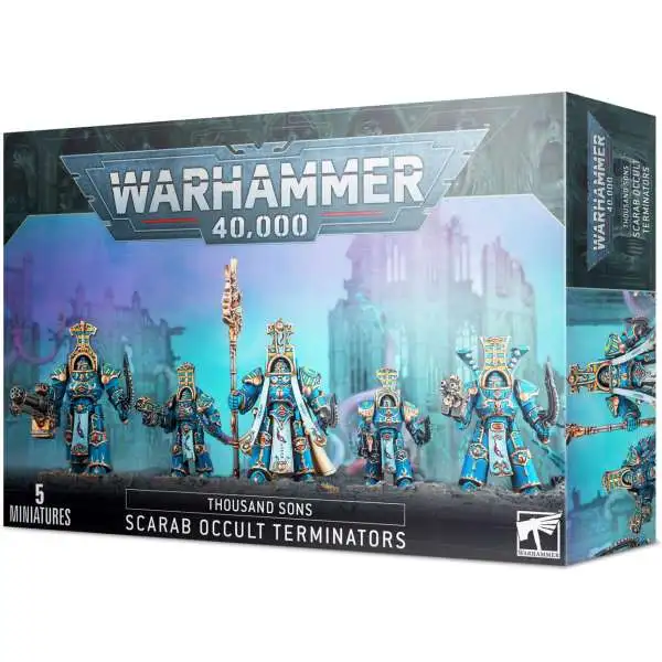 Warhammer 40,000 Thousand Sons Scarab Occult Terminators Miniatures Set