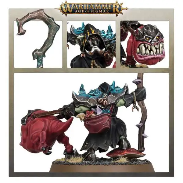 Age of Sigmar Squigboss with Gnasha-squig Miniature