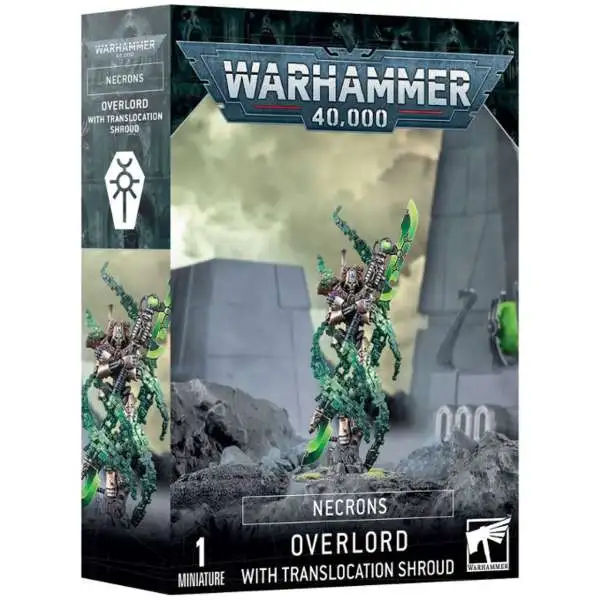 Warhammer 40,000 Necrons Overlord With Translocation Shroud Miniature