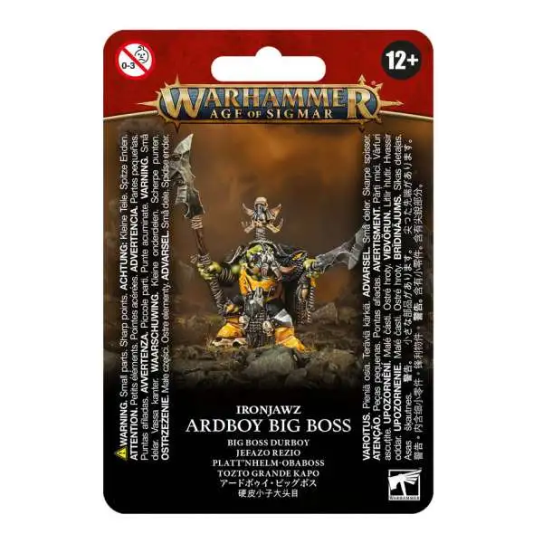 Warhammer Age of Sigmar Orruk Warclans Ardboy Big Boss Miniature