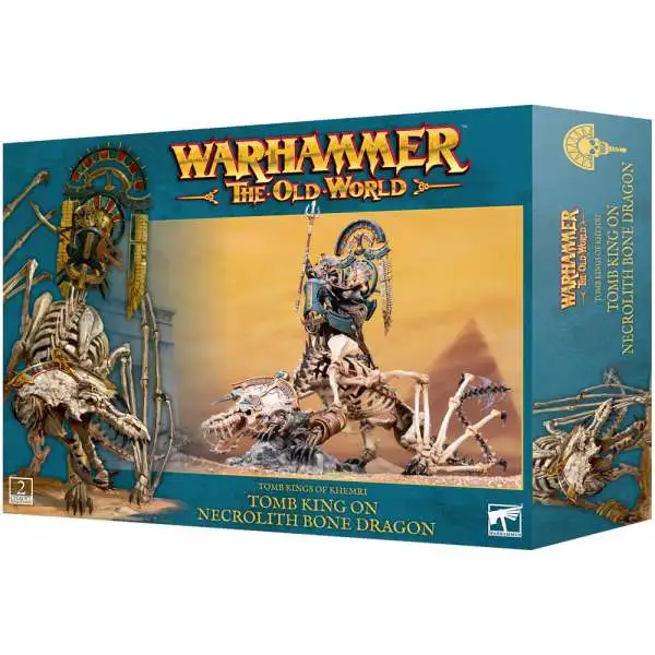 Warhammer The Old World Tomb Kings of Khemri Tomb King on Necrolith Bone Dragon Miniature