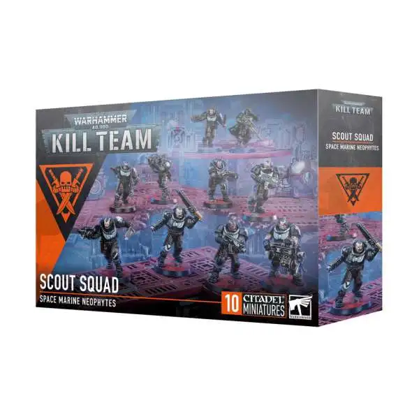Warhammer 40,000 Kill Team Space Marine Scout Squad Miniatures