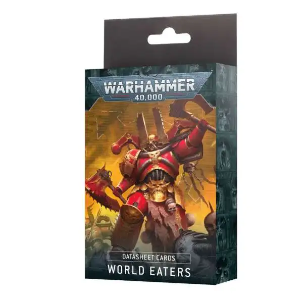 Warhammer 40,000 World Eaters Datasheet Cards Miniatures [10th Edition]