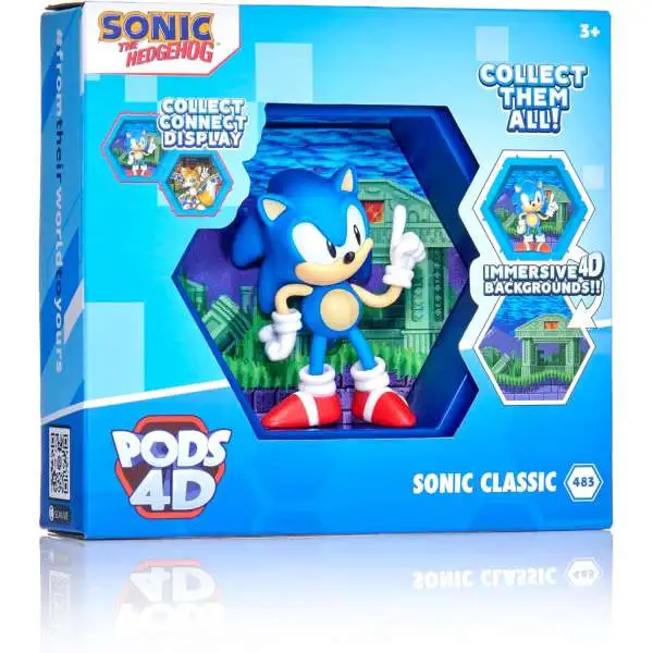 Sonic The Hedgehog Wow! POD 4D Classic Sonic Figure