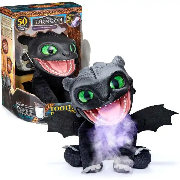 How to Train Your Dragon 2025 Movie Puppetronic RealFX Toothless Interactive Figure [Lights & Sounds!]