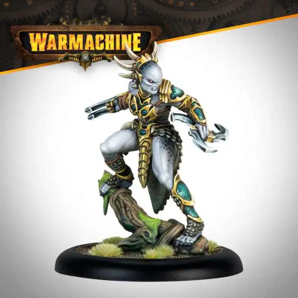 Warmachine Mercenary Nissak, Totem Huntress Champion Miniature [Single Model]