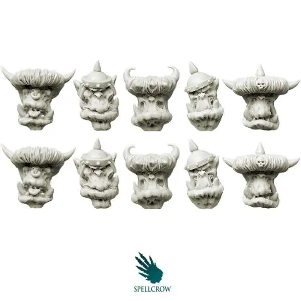 Umbra Turris Conversion Bits Orcs Armoured Heads v.3 Miniatures