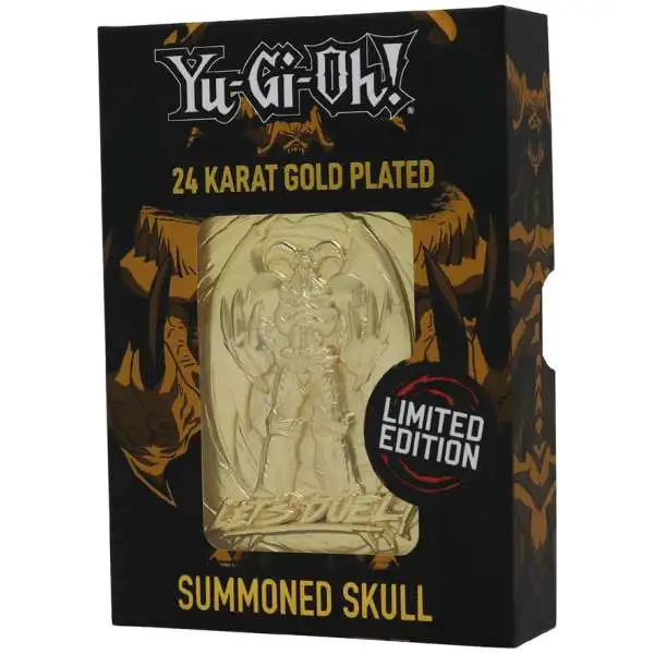 YuGiOh! Summoned Skull Limited Edition 24K Gold Metal Card