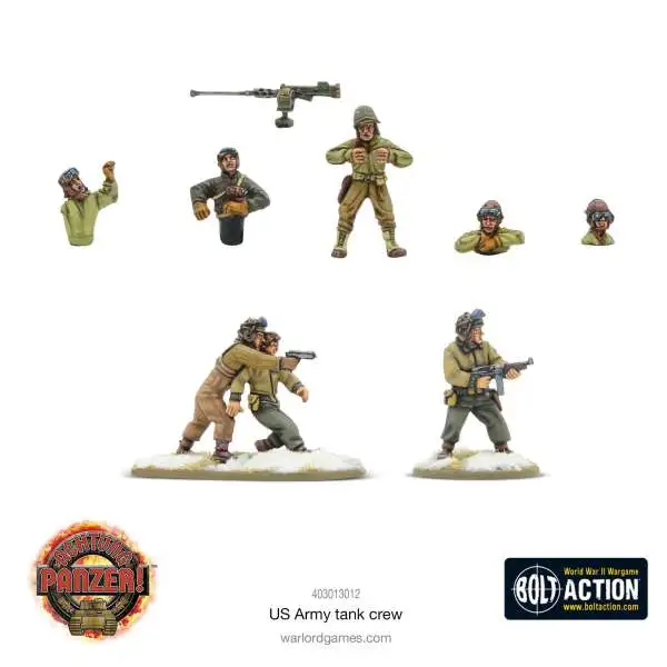 Bolt Action US Army Tank Crew miniatures