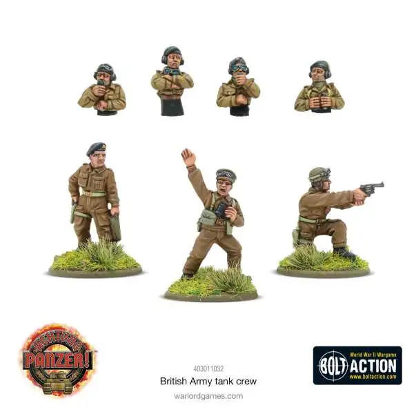 Bolt Action British Army Tank Crew Miniatures