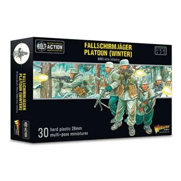 Bolt Action WWII Wargame Axis Fallschirmjager Platoon Miniatures [Winter]