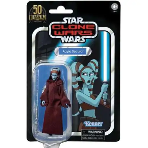 Star Wars Clone Wars Vintage Collection Aayla Secura Exclusive Action Figure [Lucasfilm 50th Anniversary]