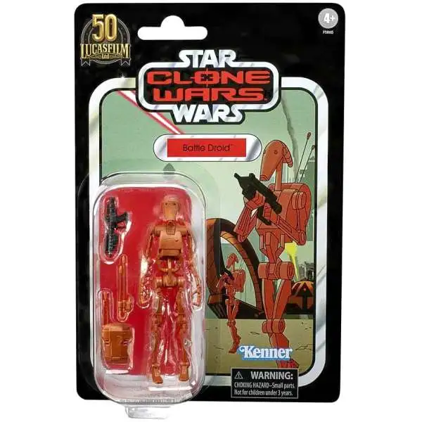 Star Wars Clone Wars Vintage Collection Battle Droid Exclusive Action Figure [Lucasfilm 50th Anniversary]