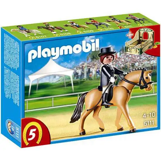 Playmobil Horses German Sport Horse with Dressage Rider and Stable Set #5111