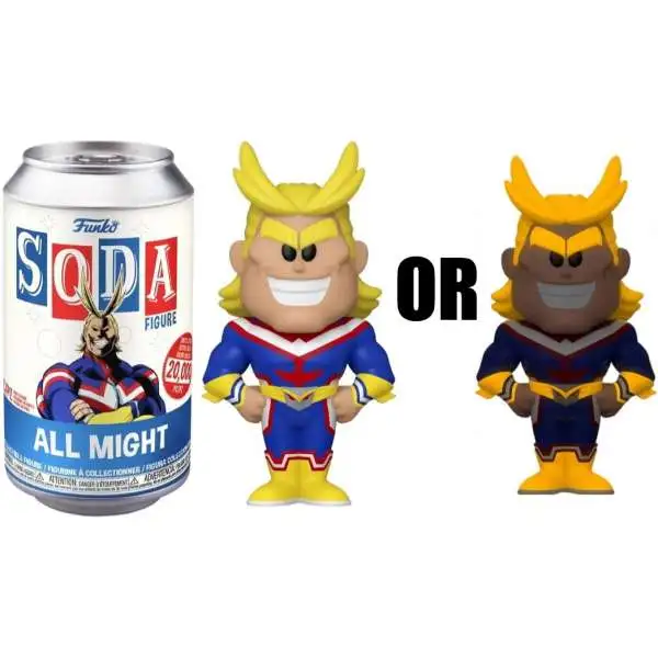 Funko My Hero Academia Vinyl Soda All Might Limited Edition of 20,000! Figure [1 RANDOM Figure, Look For The Chase!]