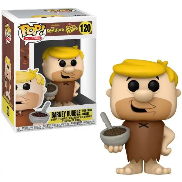 Funko Post The Flintstones POP! Ad Icons Barney Rubble with Cocoa Pebbles Vinyl Figure #120 [Damaged Package]