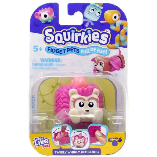 Little Live Pets Squirkies Twirly Whirly Hedgehog Figure [Pink]