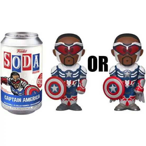 Funko Marvel The Falcon and the Winter Soldier Vinyl Soda Captain Falcon Figure [1 RANDOM Figure, Look For The Chase!]