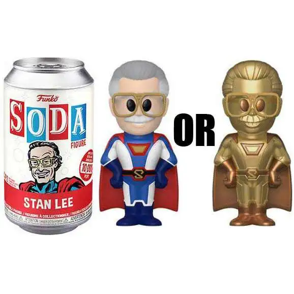 Funko Marvel Vinyl Soda Stan Lee Limited Edition of 10,000! Figure [1 RANDOM Figure, Look For The Chase!, Damaged Package]