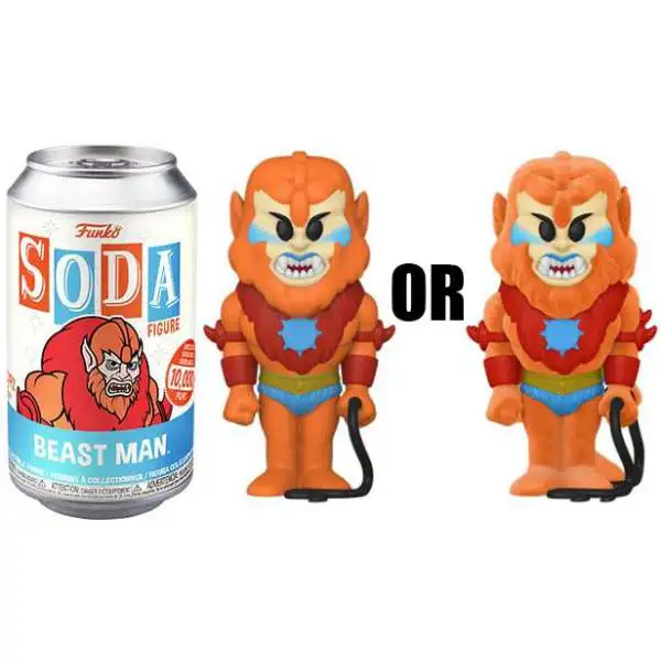 Funko Masters of the Universe Vinyl Soda Beast Man Limited Edition of 10,000! Figure [1 RANDOM Figure, Look For The Chase!, Damaged Package]