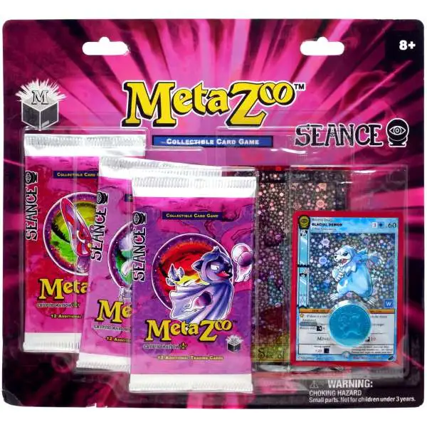 MetaZoo Trading Card Game Cryptid Nation Seance Special Edition Bundle Set [3 Booster Packs + Tarot Card, Promo Card & Coin]