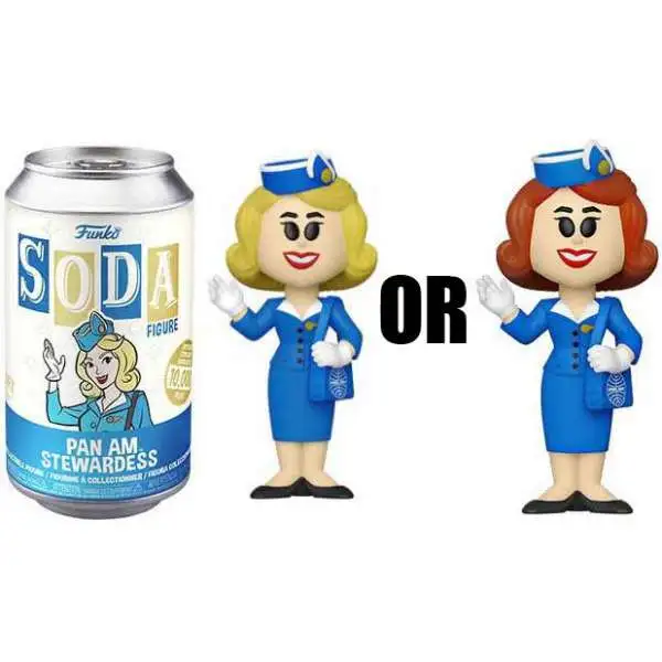 Funko Pan Am Vinyl Soda Stewardess Limited Edition of 10,000! Figure [1 RANDOM Figure, Look For The Chase!]