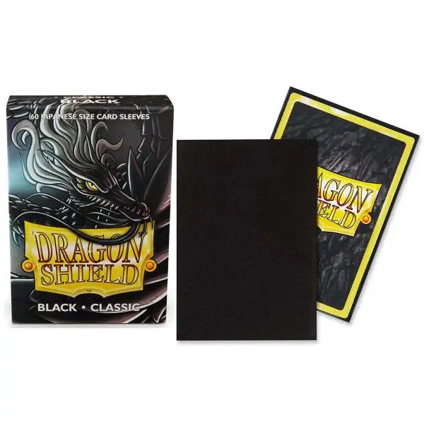 Dragon Shield Matte Black Classic Japanese Card Sleeves [60 Count]