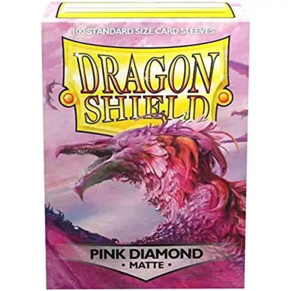Dragon Shield Matte Pink Diamond Standard Card Sleeves [100 Count]