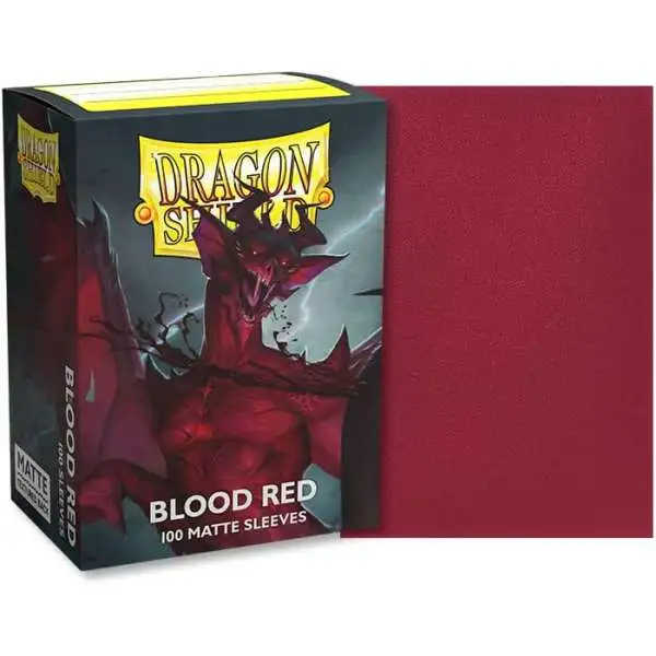 Dragon Shield Matte Dual Blood Red Standard Card Sleeves