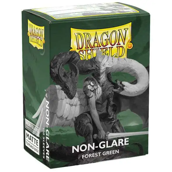 Dragon Shield Non-Glare Forest Green Standard Card Sleeves [100 Count]