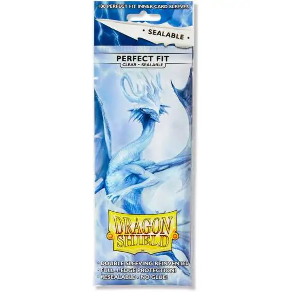 Dragon Shield Sealable 100 Count Sleeves [Clear]