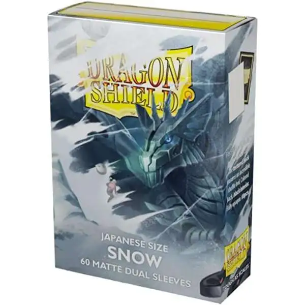 Dragon Shield Snow Matte Dual 60 pack sleeves Card Sleeves [Japanese Size]