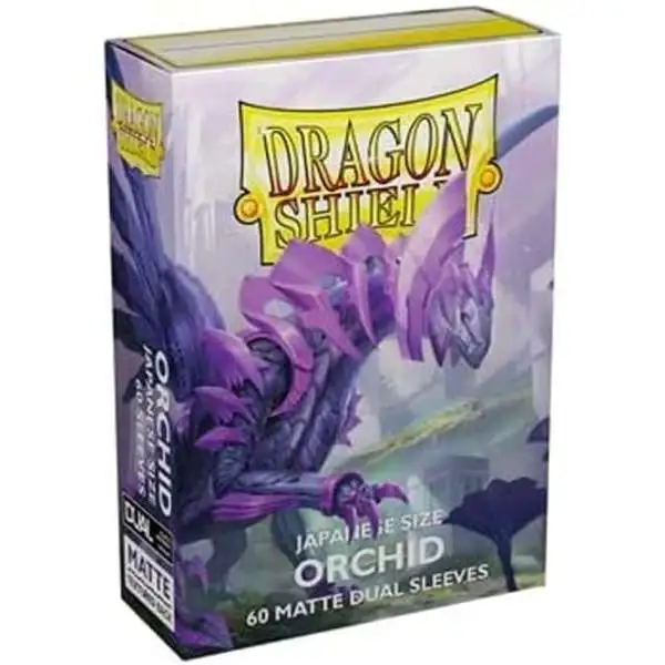 Dragon Shield Orchid Matte Dual Sleeves 60 Pack Card Sleeves [Japanese Size]