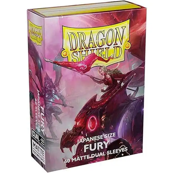 Dragon Shield Fury Matte Dual 60 Pack Sleeves Card Sleeves [Japanese Size]