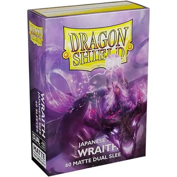 Dragon Shield Wraith Matte Dual Sleeves 60 Pack Card Sleeves [Japanese Size]