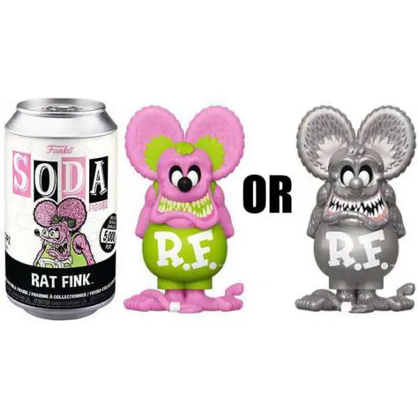 Funko Vinyl Soda Rat Fink Limited Edition! Figure [1 RANDOM Figure, Look For The Chase!] (Pre-Order ships July)