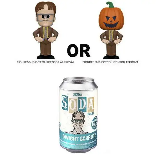 Funko The Office Vinyl Soda Dwight Schrute Limited Edition of 12,500! Figure [1 RANDOM Figure, Look For The Chase!]