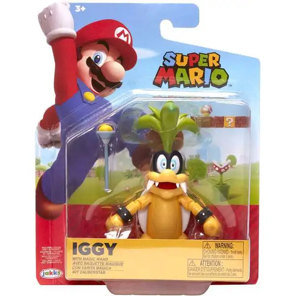 World of Nintendo Iggy Koopa Action Figure [with Wand]