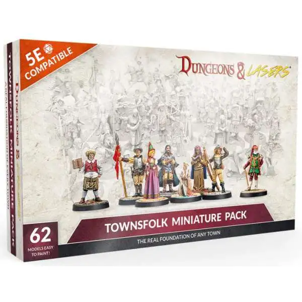 Dungeons & Lasers Townsfolk Miniature Pack