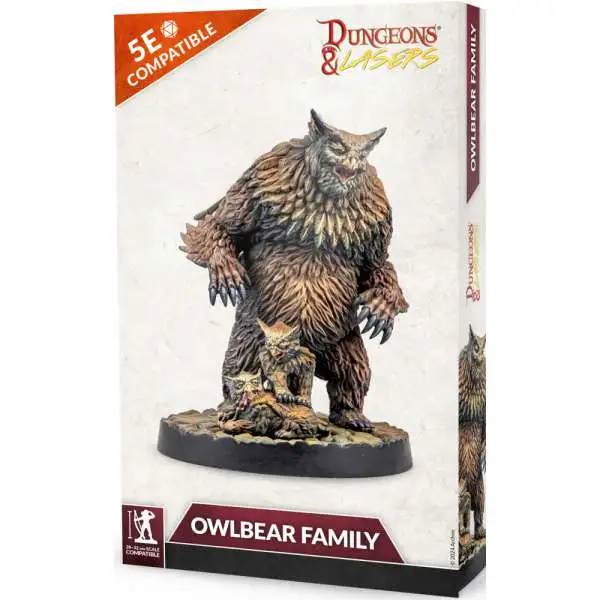 Dungeons & Lasers Owlbear Family Miniature
