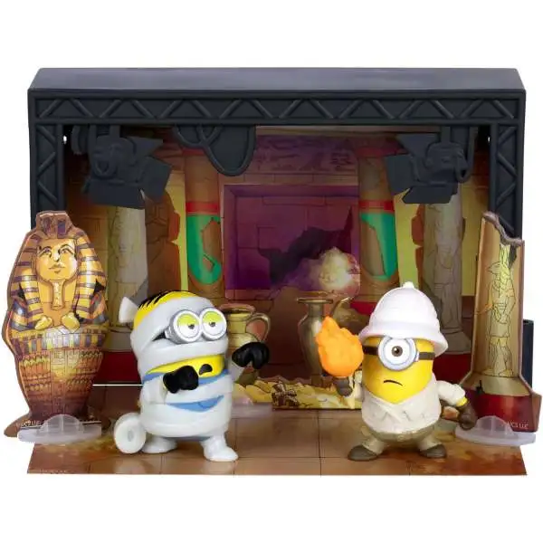 Despicable Me Minions & Monsters Cast & Crew Mummy Temple Sound Stage Story Pack [2 Mini Figures, Sound Stage & 3 Props]