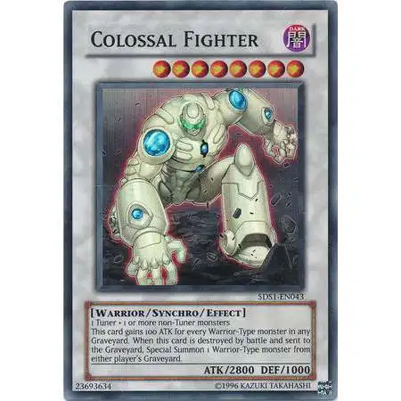 YuGiOh 2008 Starter Deck Super Rare Colossal Fighter #5DS1-EN043