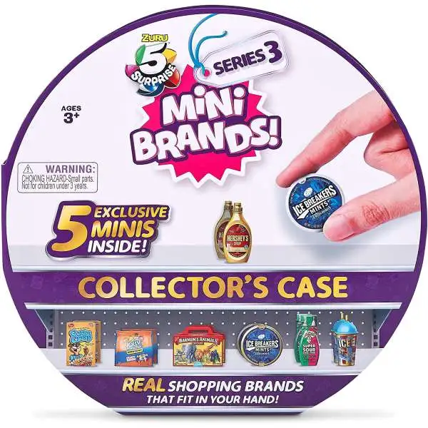 5 Surprise Mini Brands! Series 3 Collector Case [Includes 5 Exclusive Minis!]
