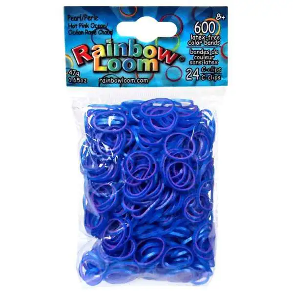 600 ct Rainbow Loom Moon Stone Rubber Bands Refill Pack 